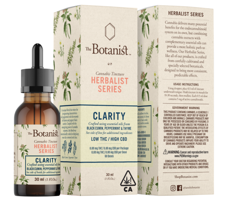 Botanist Clarity Tincture product & box